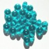 25 5x7mm Faceted Turquoise Donut Beads